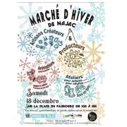 Affiche marché d'hiver