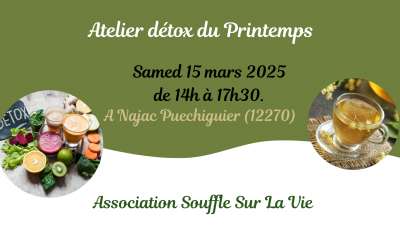 Atelier détox printemps